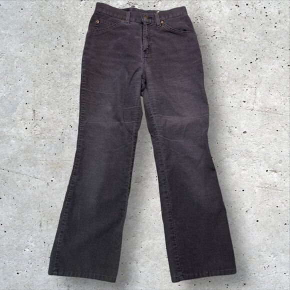 Vintage Levi’s 517 Boot Cut Gray Corduroy Jeans Juniors 7 JR Western Casual - Picture 2 of 9